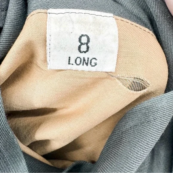 Burberry Coat Trench Kensington Heritage Coat Long Black Belt Jacket Wool 8 L - Picture 4 of 11